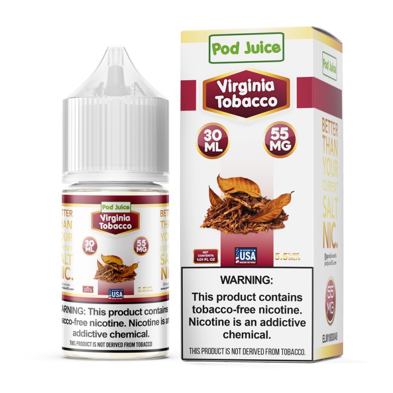 Pod Juice Synthetic Salt Virginia Tobacco 30mL